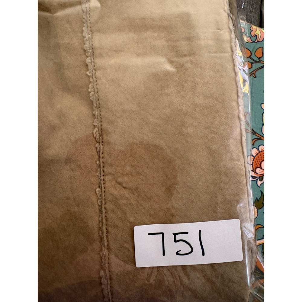 Vintage Express Tan Suede Leather Sherpa Lined Vest Y2K Boho Western - Picture 8 of 8